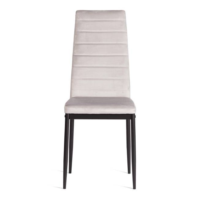 Стул Easy (mod. 24-1) / 1 шт. в упаковке металл, вельвет, 49 х 41 х 98 см, Light grey (светло-серый) HLR14 / черный Light grey (светло-серый) HLR14 / черный металл, вельвет