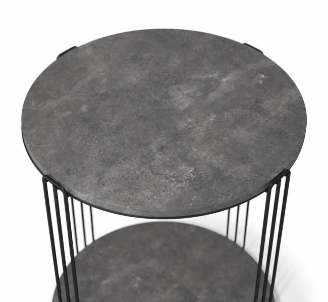 Столик кофейный Sheffilton SHT-CT33 черный муар/мокрый асфальт