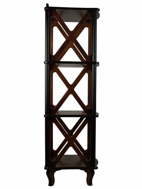 Этажерка-стеллаж Джульетта 3 уровня, орех Л