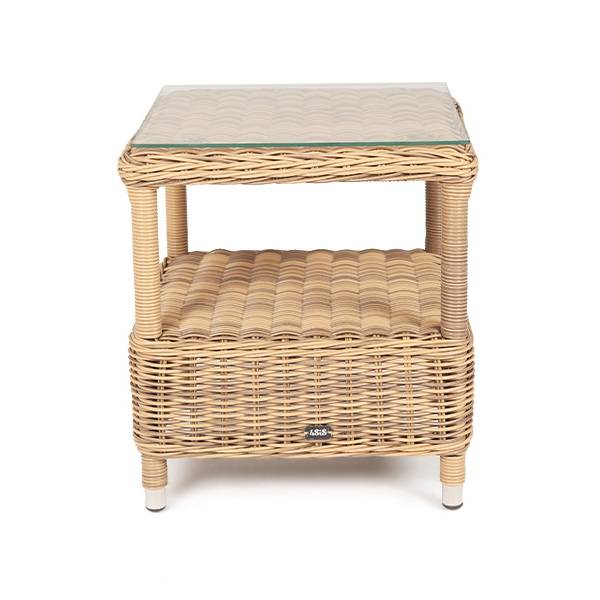 "Форио" столик кофейный из искусственного ротанга, цвет соломенный "Форио" столик кофейный из искусственного ротанга, цвет соломенный