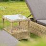 "Форио" столик кофейный из искусственного ротанга, цвет соломенный "Форио" столик кофейный из искусственного ротанга, цвет соломенный