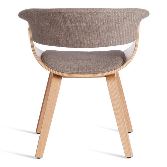 Стул VIMTA (mod.8021) дерево / ткань, 69х56х77 см, натуральный/бежевый, Aimcasa 5 береза, серый дерево / ткань