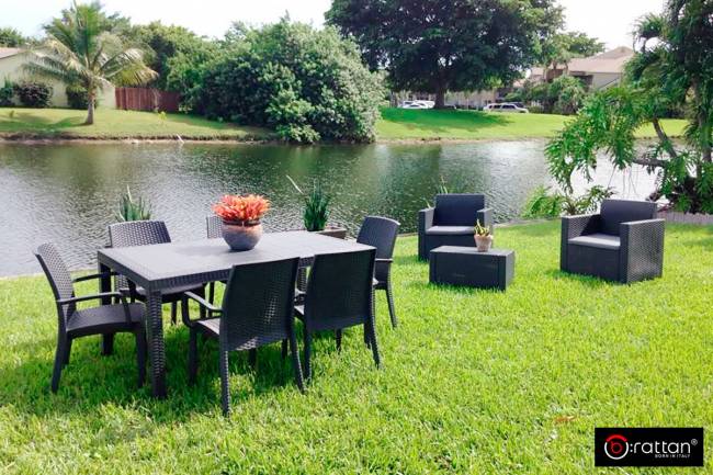 Комплект столовой группы НЕБРАСКА Диннер Сет / NEBRASKA Dinner Set, коричневый