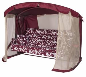 Качели садовые "Империя" 4-х местн. (Винный) Качели садовые "Империя" 4-х местн. (Винный)