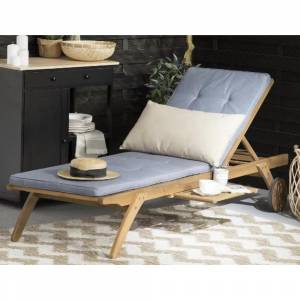 Шезлонг-лежак A37C Grey-Blue, серо-голубой