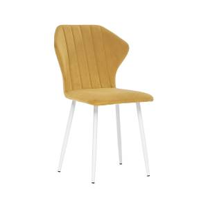 Стул Leset Гувер полоса Ultra Mustard Белый