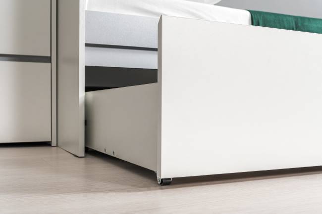 Детская мебель Торонто № 20 цвет белый шагрень/стальной серый