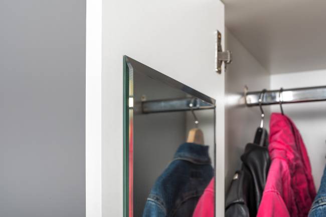 Детская мебель Торонто № 20 цвет белый шагрень/стальной серый