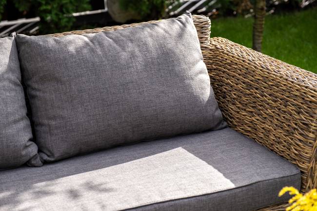 "Капучино" лаунж-зона из искусственного ротанга (гиацинт), цвет соломенный "Капучино" лаунж-зона из искусственного ротанга (гиацинт), цвет соломенный