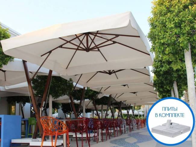 Зонт профессиональный 4х4 м Banana 4000х4000 мм