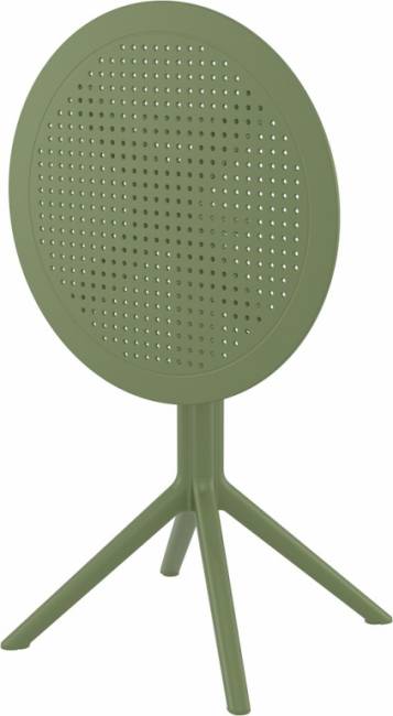 Стол пластиковый складной Sky Folding Table 60 оливковый 600х740 мм