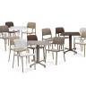Стул пластиковый Bora Bistrot агава 490х540х830 мм