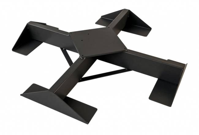 Зонт профессиональный двухкупольный 2.9х6 м Galaxia Dual V Carbon антрацит, слоновая кость 2900х6000 мм