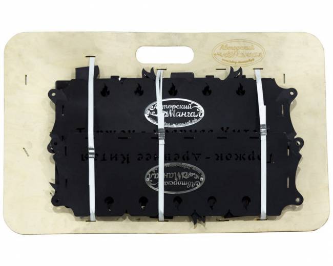 Мангал разборный "Четыре Дракона", сталь AISI304, 3мм