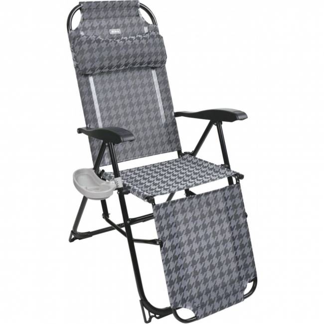 Кресло -шезлонг с полкой КШЗ, серый с рисунком Кресло -шезлонг с полкой КШЗ, серый с рисунком