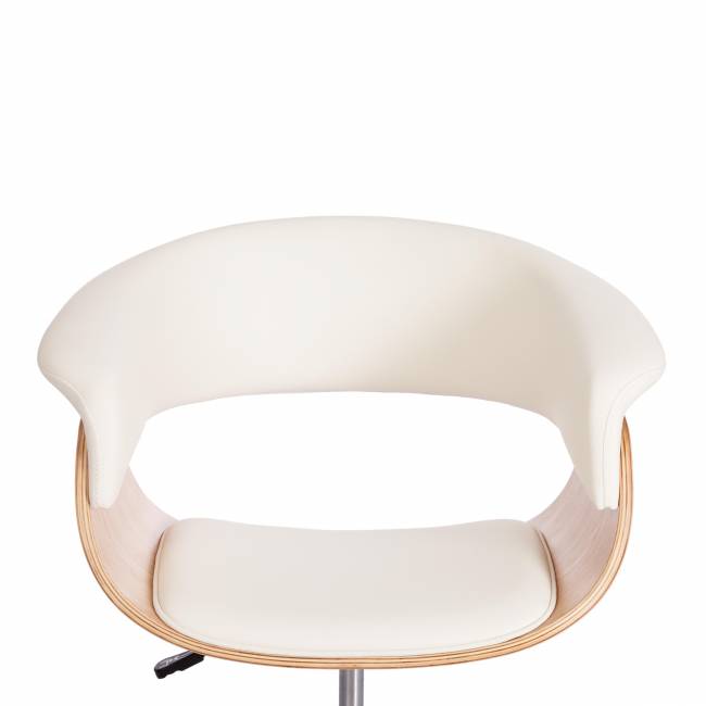 Кресло VIMTA натуральный, кож/зам белый белый Кресло VIMTA натуральный, кож/зам белый белый