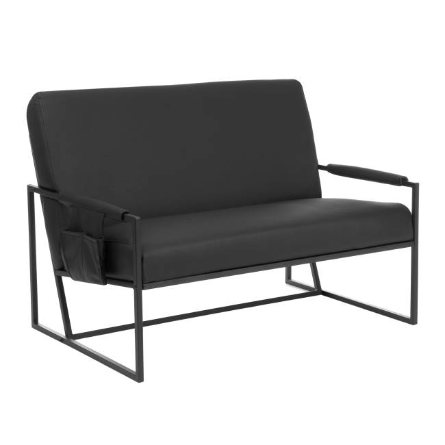 Диван Чарли Люкс/Charli Lux экокожа, шарп чёрный Sharp Чёрный экокожа