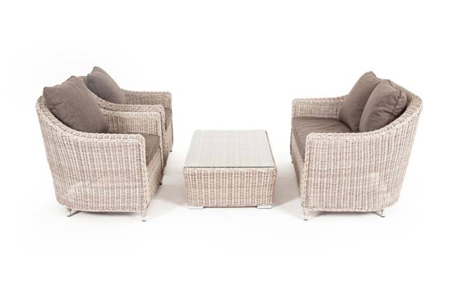 "Кон Панна" лаунж-зона из искусственного ротанга, цвет бежевый