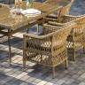 "Амароне" обеденная группа из искусственного ротанга на 6 персон, цвет соломенный "Амароне" обеденная группа из искусственного ротанга на 6 персон, цвет соломенный
