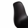 Стул CINDY (EAMES) (mod. 1801) дерево бук/металл/сиденье пластик, 45x51x82 см, Black (черный) (Комплект из 4 шт.) черный