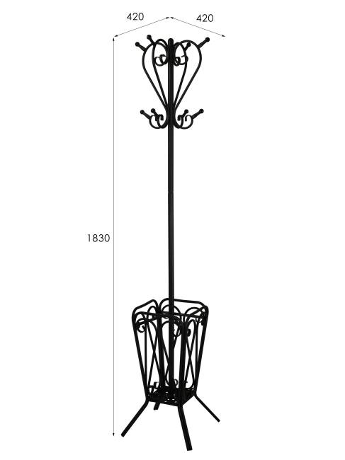 Вешалка напольная М 5Н черный