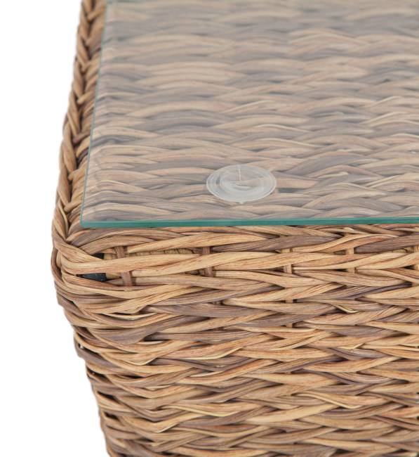 "Капучино" журнальный столик из искусственного ротанга (гиацинт), цвет соломенный "Капучино" журнальный столик из искусственного ротанга (гиацинт), цвет соломенный