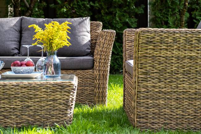 "Капучино" журнальный столик из искусственного ротанга (гиацинт), цвет соломенный "Капучино" журнальный столик из искусственного ротанга (гиацинт), цвет соломенный