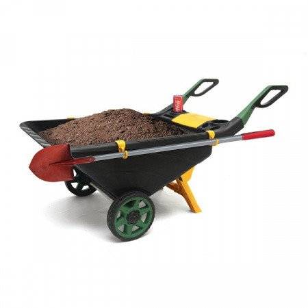 Садовая тележка черный/зеленый 80 л