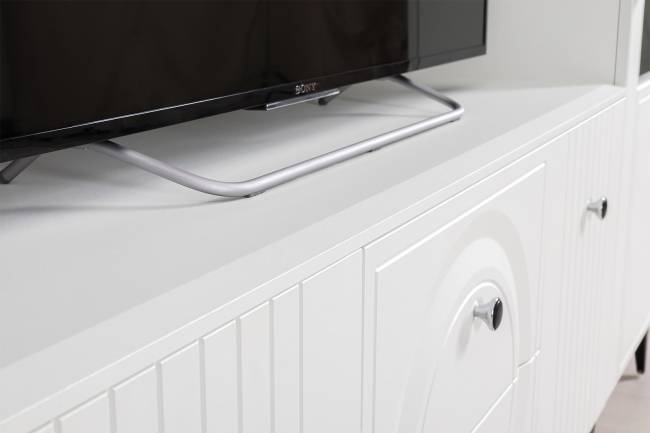 Валенсия стенка в гостиную № 66 цвет белый шагрень Валенсия стенка в гостиную № 66 цвет белый шагрень