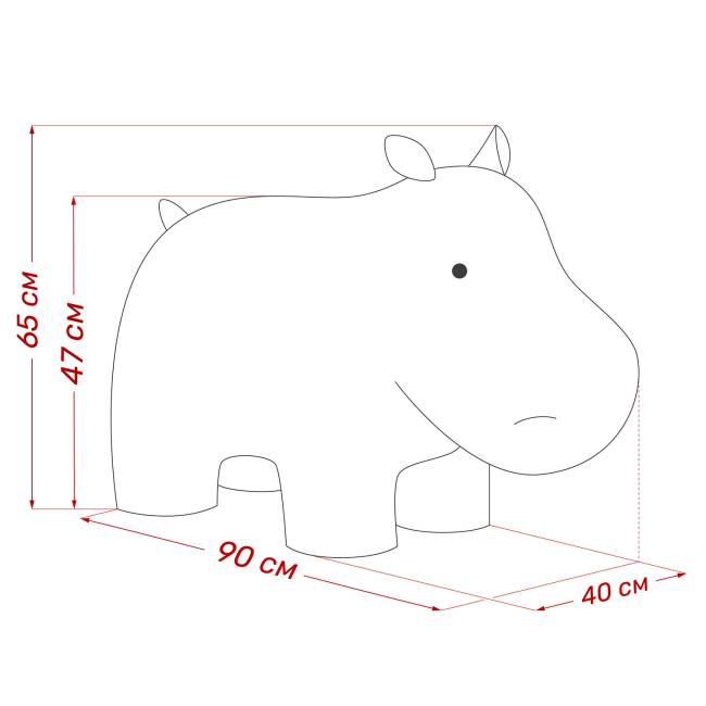 Пуф Leset Бегемот Премиум Omega 19, компаньон Omega 02 Пуф Leset Бегемот Премиум Omega 19, компаньон Omega 02