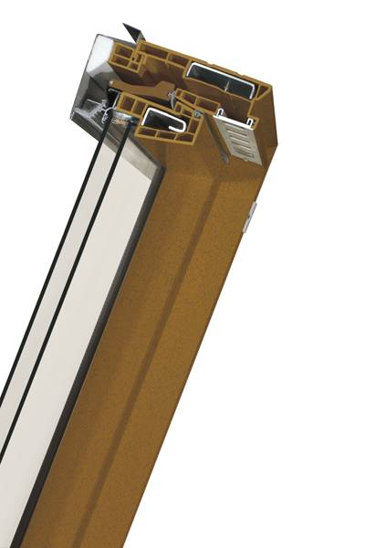 Ламинированное пластиковое мансардное окно PTP-V /GO U3 "Золотой дуб" Ламинированное пластиковое мансардное окно PTP-V /GO U3 "Золотой дуб"