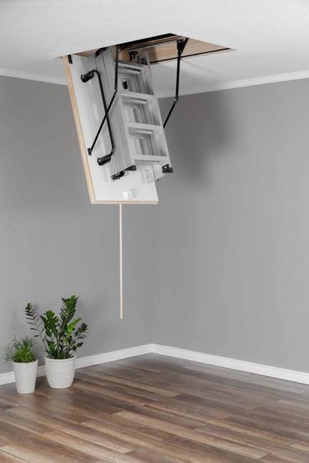 Алюминиевая чердачная лестница Alu-Profi 112х70