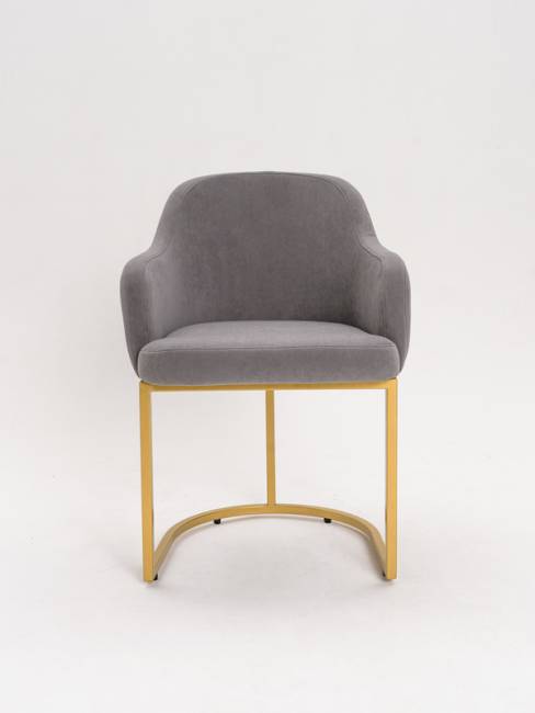 Стул Amely Gray / Gold Стул Amely Gray / Gold