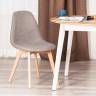 Стул CINDY SOFT (mod. C1021F1-1) фактурный велюр/дерево бук, 55 х 48 х 83 см, Серый LY1701-26 / натуральный (Комплект из 4 шт.) Серый LY1701-26 / натуральный фактурный велюр/дерево бук