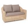 "Кон Панна" диван из искусственного ротанга двухместный, цвет соломенный