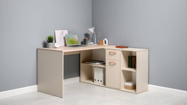 Стол-трансформер письменный Лайт 03.245F цвет сатин/дуб эндгрейн элегантный