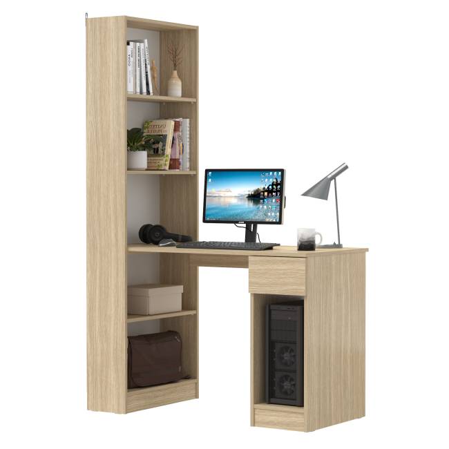 Компьютерный стол со стеллажом открытым Лайт 10.01 цвет плэйн Компьютерный стол со стеллажом открытым Лайт 10.01 цвет плэйн