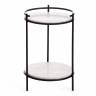 Столик кофейный Secret de Maison Фаселис/Faselis (мод. 11886) алюминиевый сплав/мрамор, 38х38х56см, черный/белый мрамор черный/белый мрамор алюминиевый сплав/мрамор