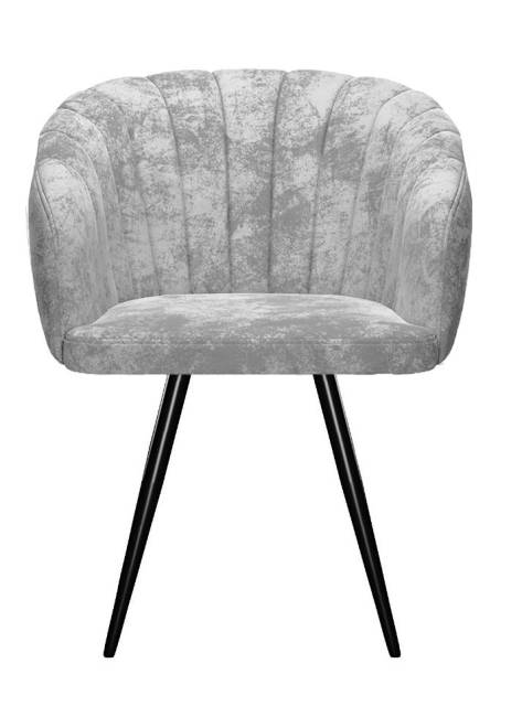 Стул DikLine 442 поворотный, M13 светло-серый, ножки черные