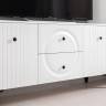 Два широких серванта и ТВ-тумба Валенсия цвет белый шагрень