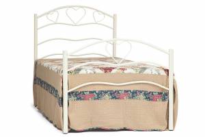 Кровать ROXIE 90*200 см (Single bed), белый (White) белый