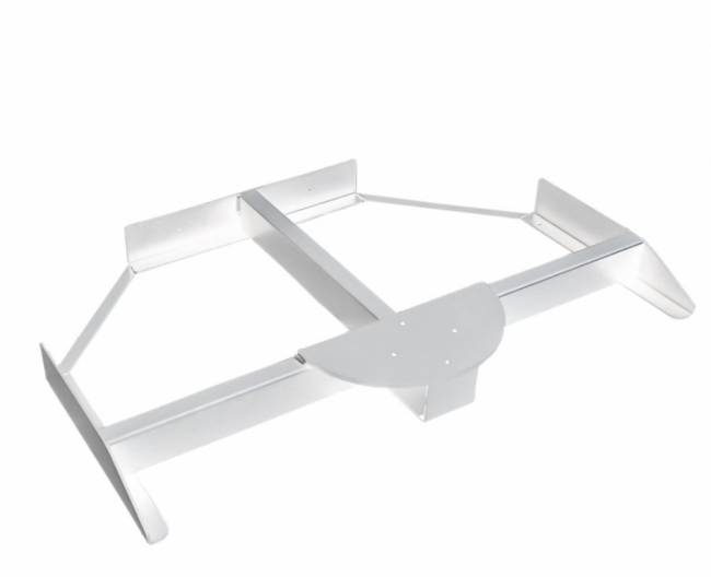 Зонт профессиональный 3.5х3.5 м Pompei Braccio белый, серый 3500х3500 мм