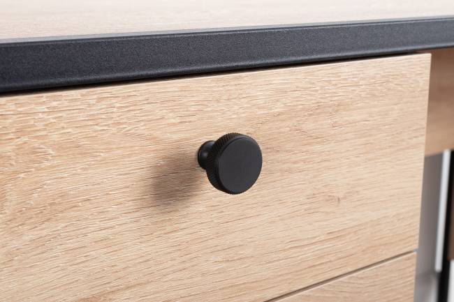 Брюс письменный стол с комодом цвет чёрный/Battle rock Santiago/столешница МДФ ель карпатская Брюс письменный стол с комодом цвет чёрный/Battle rock Santiago/столешница МДФ ель карпатская