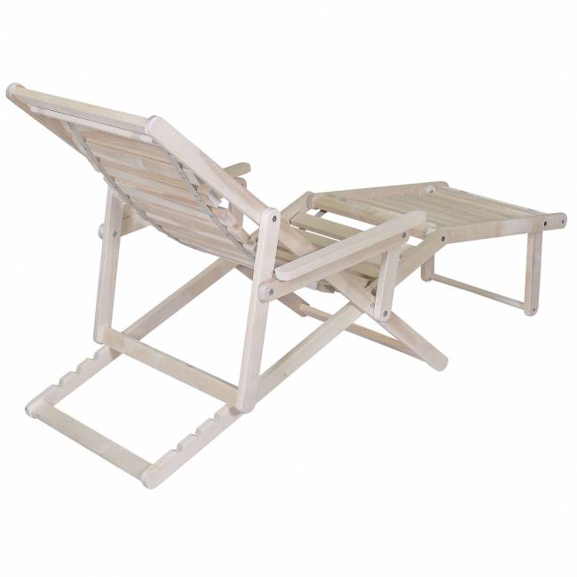 Шезлонг с подлокотниками