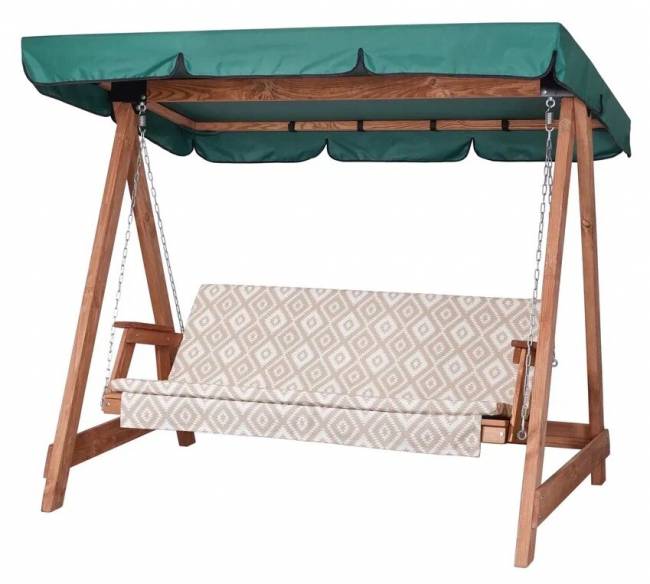 Матрас цветной "Орнамент" для деревянных качелей СЕЛЕНА