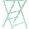 Стол пластиковый складной Helen Folding Table Ø60 опаловый зеленый Ø600х740 мм
