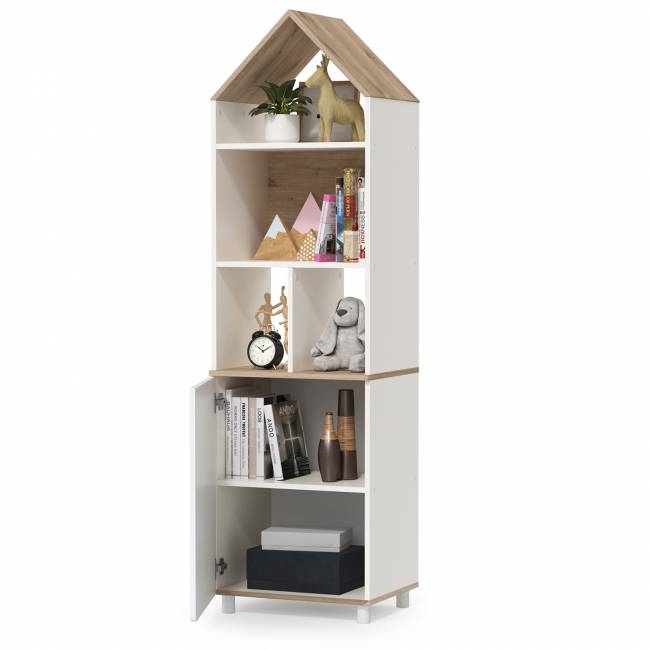 Стеллаж для детской Эйп 13.14 цвет белый/дуб белый