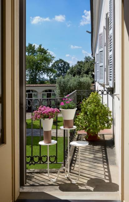 Ваза для цветов Mimosa лен, карамельный Ø195х310 мм Ваза для цветов Mimosa лен, карамельный Ø195х310 мм