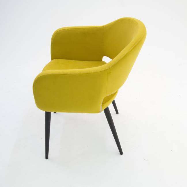 Стул Пичч чёрный / горчичный Стул Пичч чёрный / горчичный