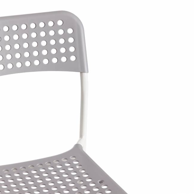 Стул Adde/Адде (мод. C-049) металл/пластик, 39х49х78см, серый/белый (Комплект из 8 шт.) серый, белый металл/пластик Стул Adde/Адде (мод. C-049) металл/пластик, 39х49х78см, серый/белый (Комплект из 8 шт.) серый, белый металл/пластик
